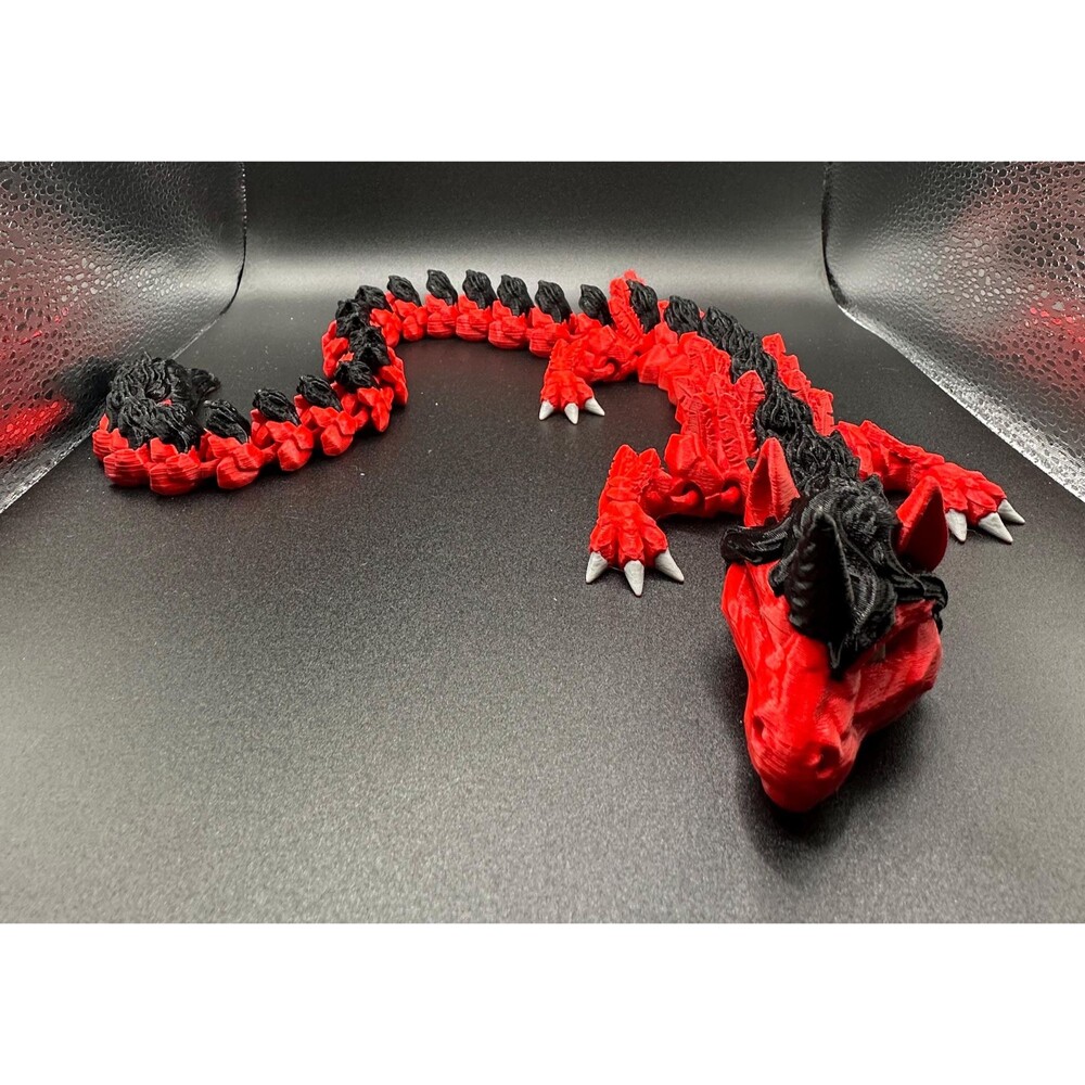 3D printed articulated "Volcanic Dragon" 22"